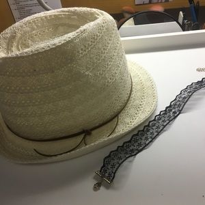 Hat and choker set
